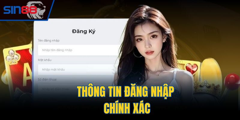 Điền thông tin tài khoản