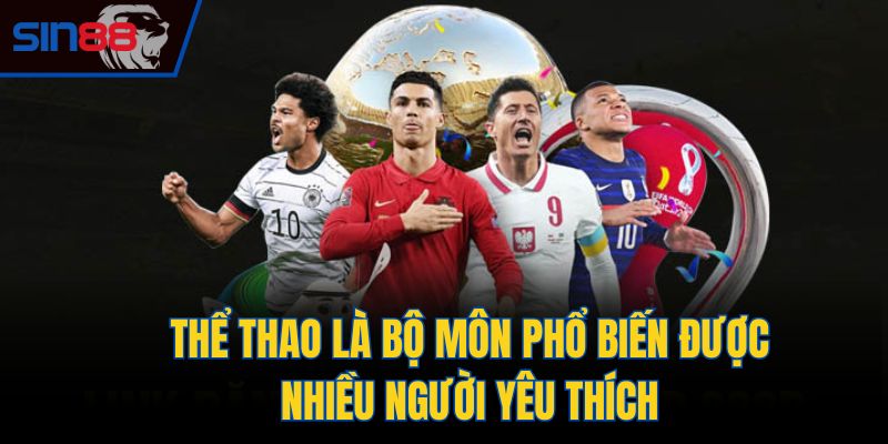 Thể thao là bộ môn phổ biến được nhiều người yêu thích